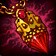 Intricate Crimson Pendant
